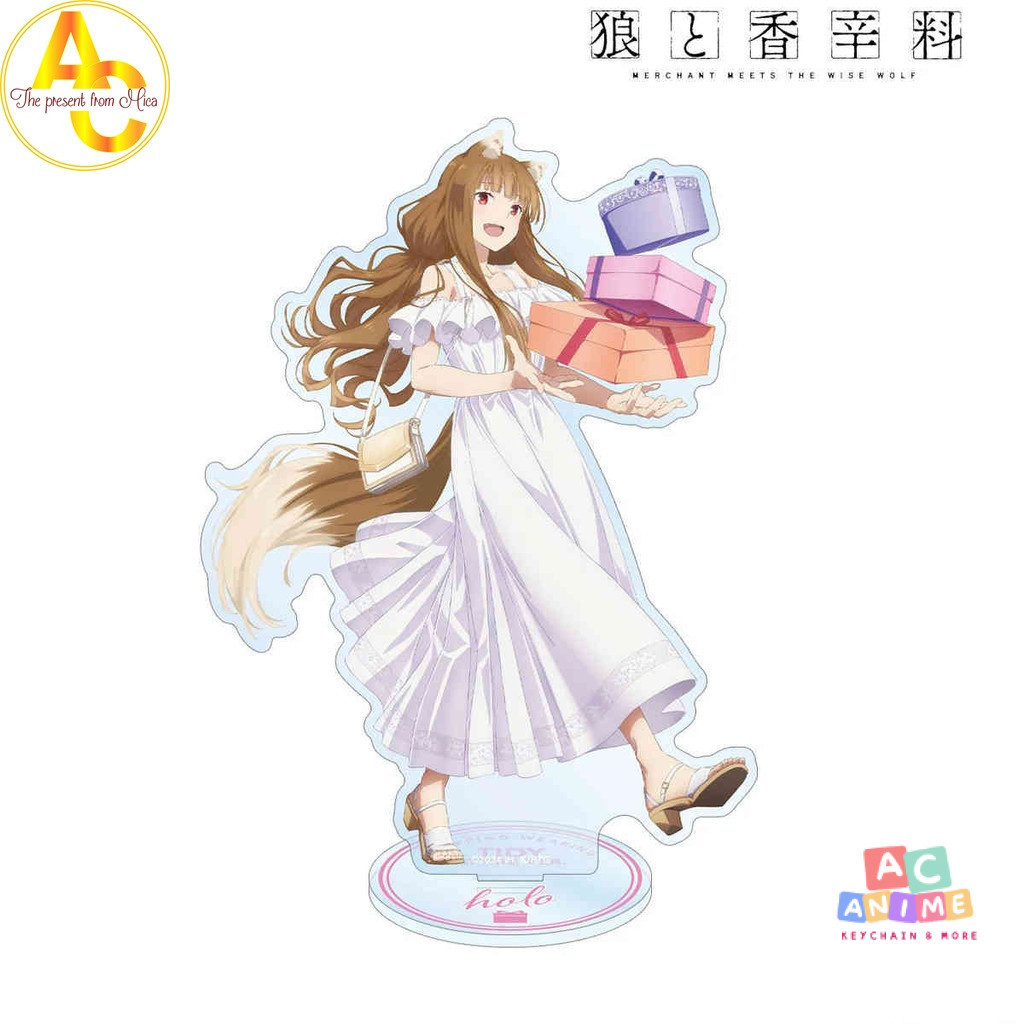 Móc Khoá, Mô Hình Standee Spice and Wolf Trang Trí Bàn Học, Làm Việc