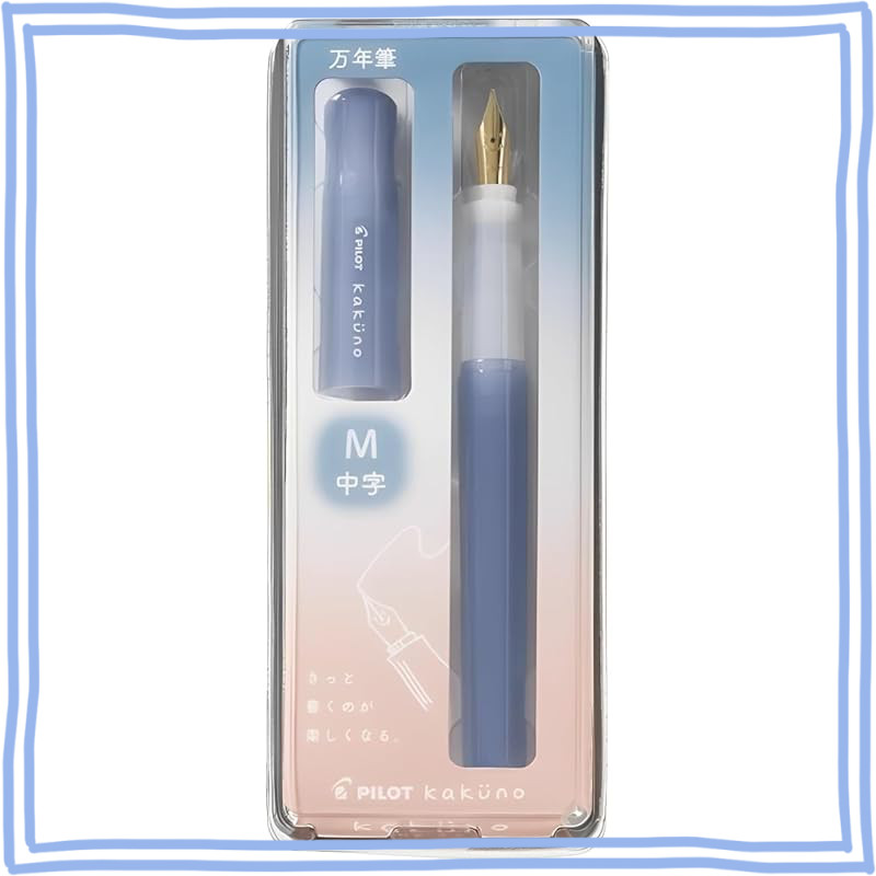 PILOT Fountain Pen Kakuno Madopuri Color Series (Bule, Medium Nib M)