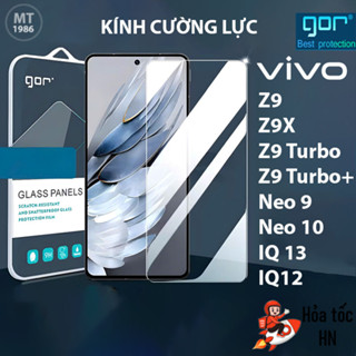 Kính Cường Lực Gor Vivo iQOO Z9/ Z9 Turbo/ Z9X iQOO 13/ 12/ iQOO Neo 10/ Neo 10 Pro+ Neo 9/ Neo9 Pro Trong Suốt Hãng Gor