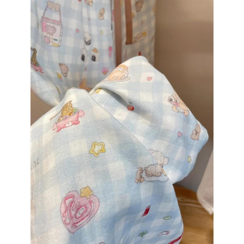 4.23 Cô Gái Dễ Thương Cổ Tròn Rời Thoải Mái Bộ Đồ Ngủ Nữ Xuân Thu Hoạt Hình | BigBuy360 - bigbuy360.vn