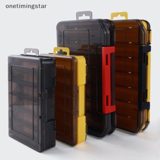 Onetimingstar Hộp Mồi Hai Mặt Hộp Dụng Cụ Câu Cá Hộp Mồi Cứng Hộp Bảo Quản Phụ Kiện Hộp Câu Cá Hộp OTS