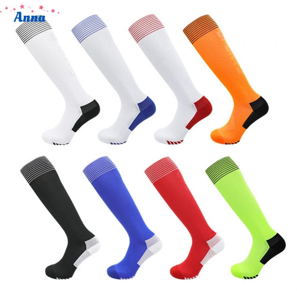 【Anna】Long Tube Knee Socks for Football High Elastic Polyester Fiber for Long Term Use