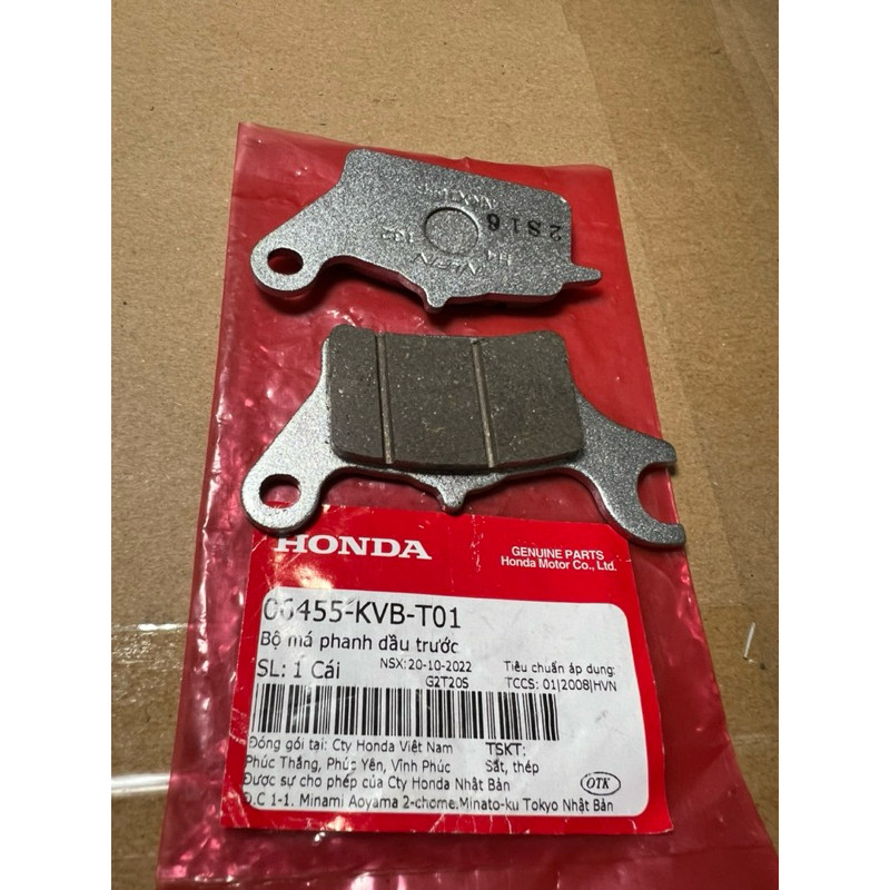 bố thắng đĩa ,má phanh trước xe airblade 110/125,Lead 125,Visson hàng zin chính hãng