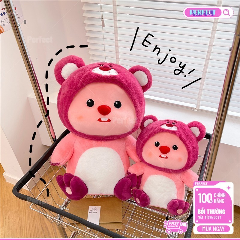 🚀 Dễ thương Beaver Ruby Loopy Seabream Búp bê Braised Đồ chơi sang trọng gấu bông loopy loopy gấu bô