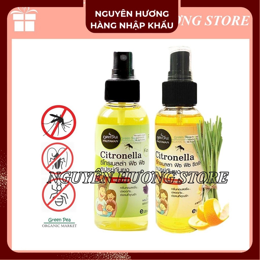 Xịt chống muối Citronella Thái Lan