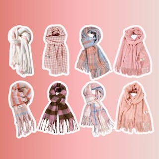 Khăn quàng choàng cổ nữ mùa đông len lông cừu phong cách vitage Hàn Quốc đẹp giữ ấm áp caro đủ màu đen, đỏ, xám, xanh