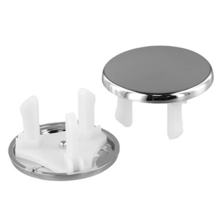 【FEELING 】Reliable ABS Sink Hole Overflow Replacement Cover Chrome Round Trim Ring