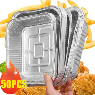 Khay đựng chảo nhỏ giọt BBQ chống dầu Hộp thiếc lá nhôm - Giỏ hấp chống dính dùng một lần Dụng cụ nhà bếp