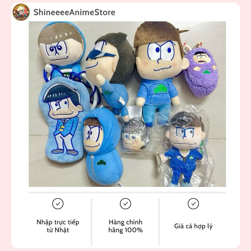 [CHÍNH Hãng Nhật] Gấu Bông Nhân Vật Osomatsu-san