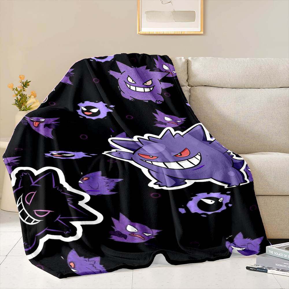 Gengar Chăn Flannel Chăn Búp Bê Nhà Sofa Ăn Trưa Chăn Trẻ Em Sinh Viên Quà Tặng Giáng Sinh