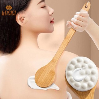 [WUSISI] Cây đũa phép dùng dụng cụ bôi kem dưỡng da và mát xa cầm tay Tay cầm dài dễ dàng tiếp cận cho Gel tắm ở mặt sau MỚI