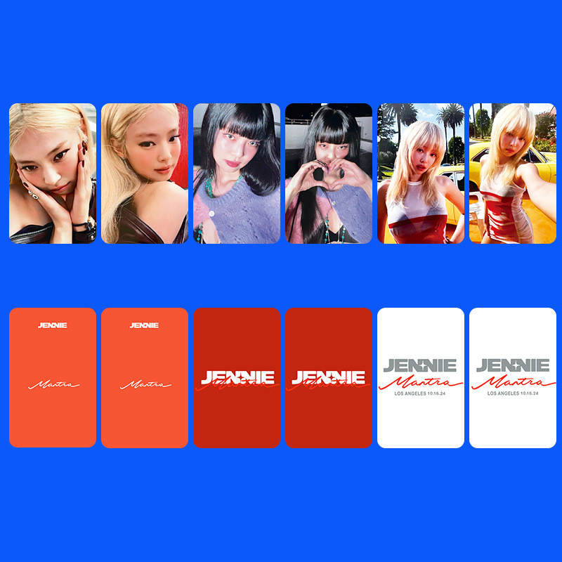 2-16 Chiếc BP JENNIE Mantra Lomo Cards LISA SOLO ROCK STAR THẾ GIỚI TOUR TẠI CINEMAS SINH RA HỒNG Ph