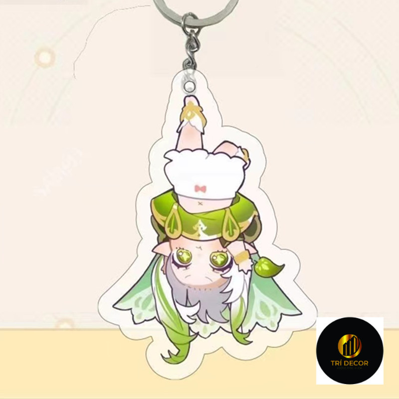 Móc Khoá, Mô Hình Standee Game Genshin Impact Furina Focalors Nahida Trang Trí Bàn Học, Làm Việc