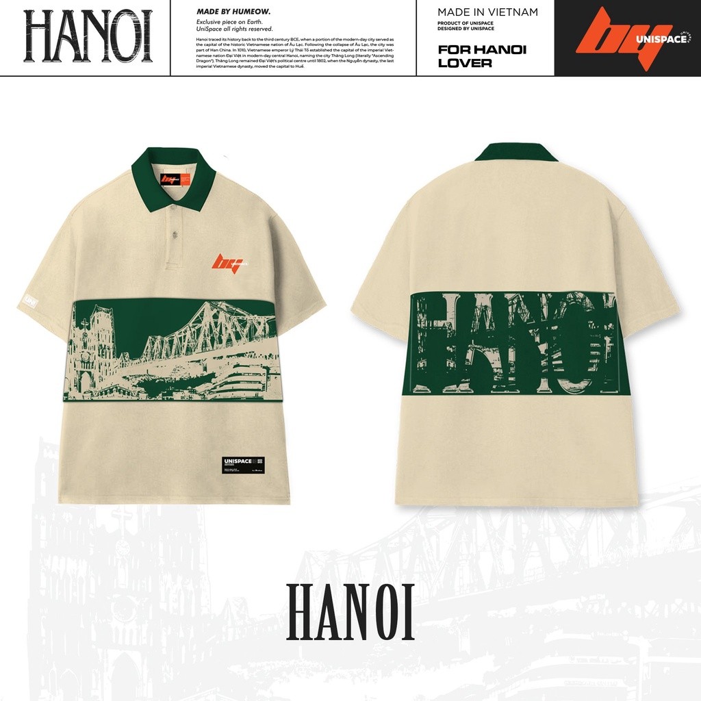 Áo Polo local brand Hà Nội Puzzle Polo By UniSpace|Taiduc Store