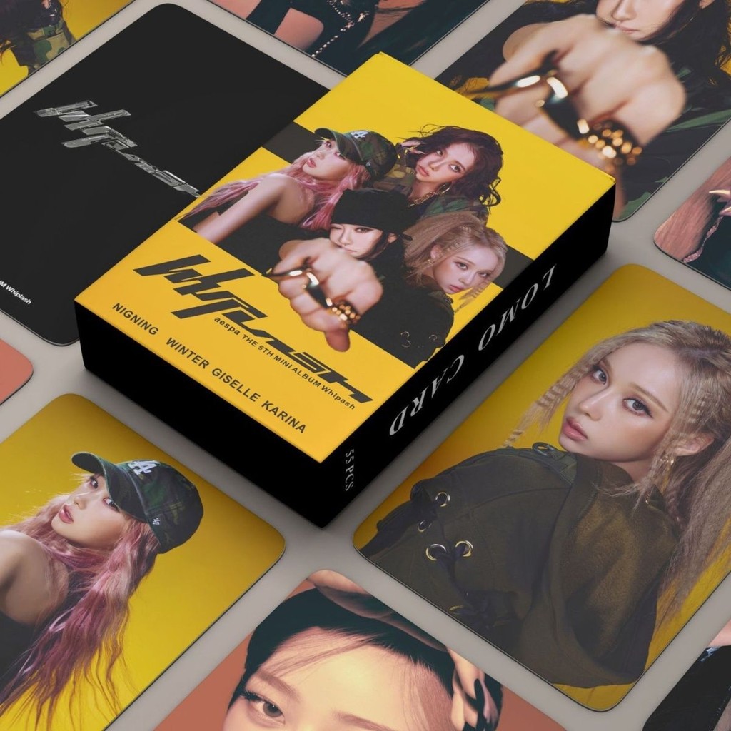 55 aespa Photocards Thẻ Laser Album Whiplash Thẻ Laser Liu Zhiminning Ningning Giselle RXK + 1RXK