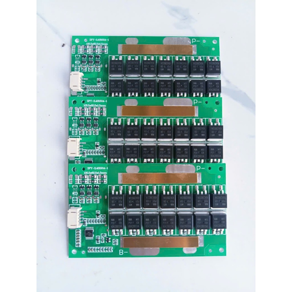 Mạch  tự động cân bằng Pin lithium 120A-3S-4S  bảo vệ sạc xả chung, 120A 3S 3.7V