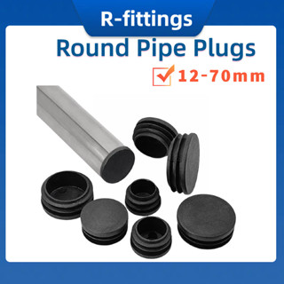 12 14 16 19 20 22 25 30 32 50mm Tròn Nhựa Đen Rỗng Nắp Trống Cuối Mũ Vuông Bên Trong Nắp Cao Su Đồ Nội Thất Bàn Chân Ghế Ống Cắm Chân Miếng Lót Chân