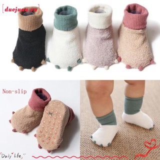 Duojuan Tất Chân Cho Bé, Tất Dày Thường Ngày Ấm Áp Trẻ Sơ Sinh, Dễ Thương Nhỏ Lông Tơ Mềm Mại Tất Chân Ấm Áp Trẻ Sơ Sinh Mặc Mùa Đông