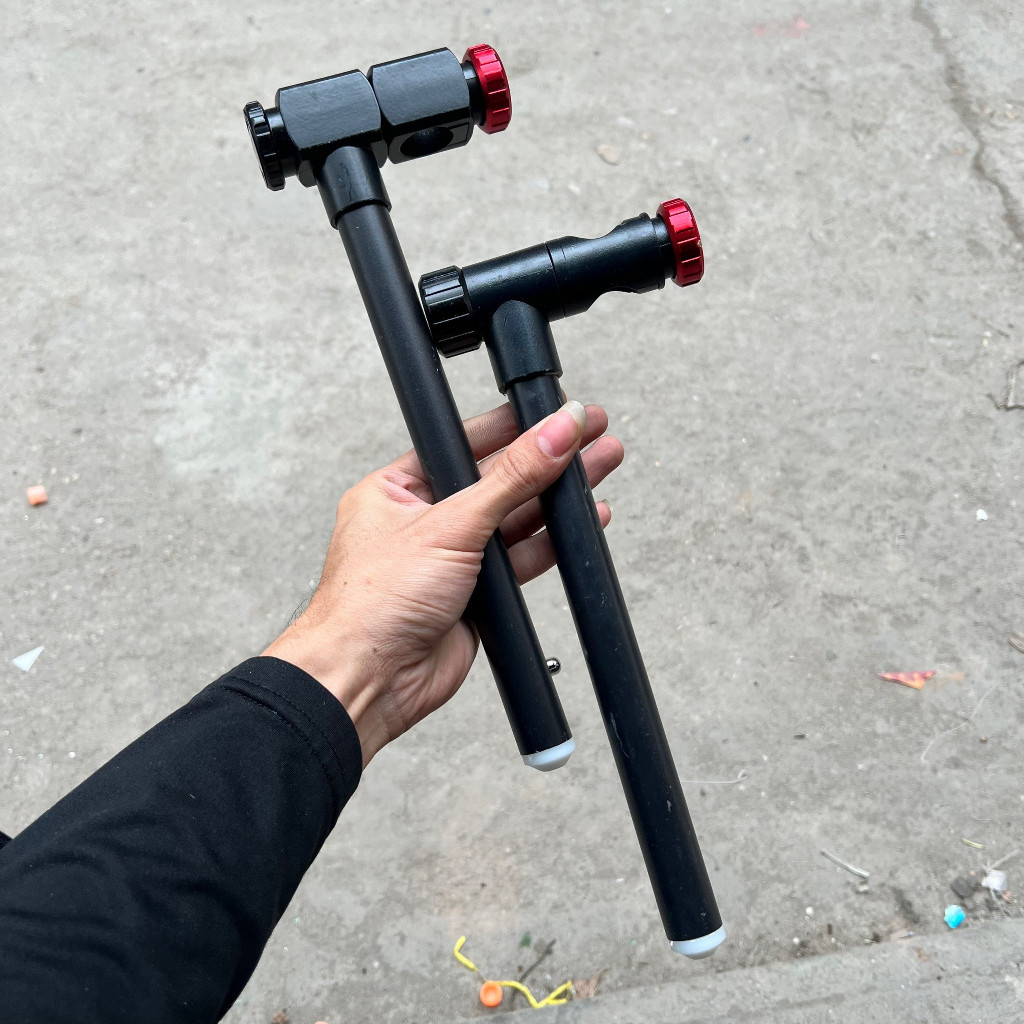 Phụ Kiện Ô Dù Câu Cá, Chân Cắm Ô Xoay 360 Dài 30cm, Có 2 Phiên Bản Xoay và Phiên Bản Nút Bấm - Fan F