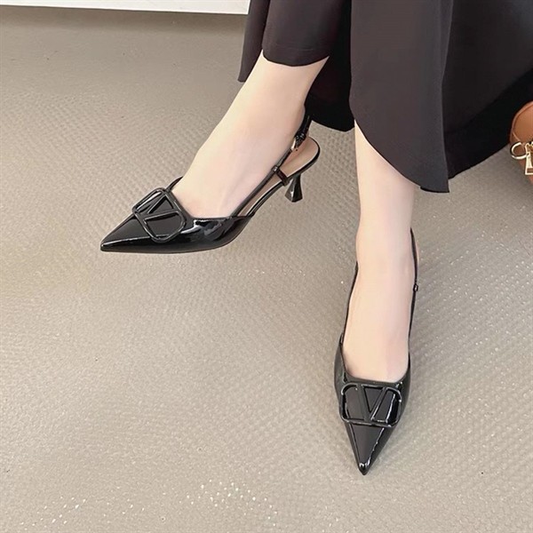 Cao gót slingback qbeyral 7P Y7633 4/8 Phương Giày