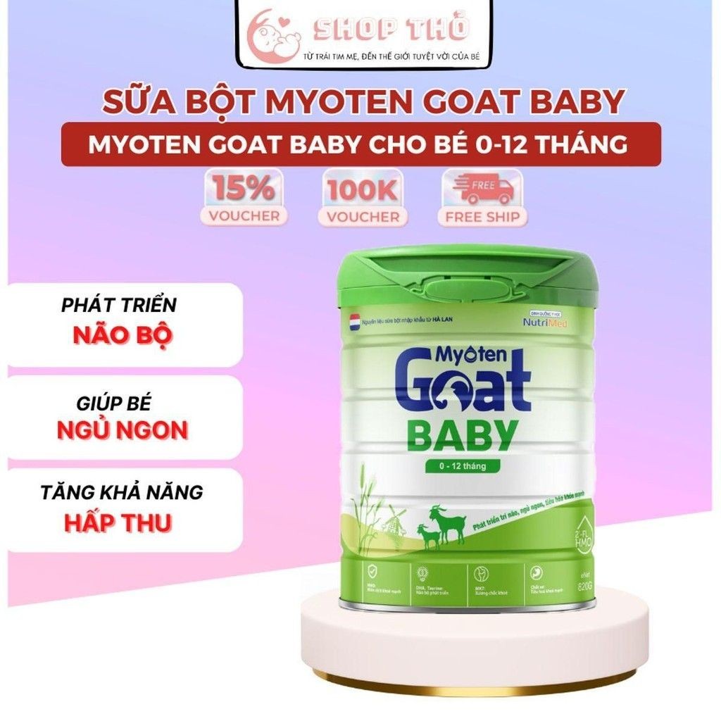Sữa Dê Myoten Goat Gaby Tăng Chiều Cao Cho Bé - Sữa Bột Giúp Hỗ Trợ Tiêu Hóa Cho Trẻ Táo Bón