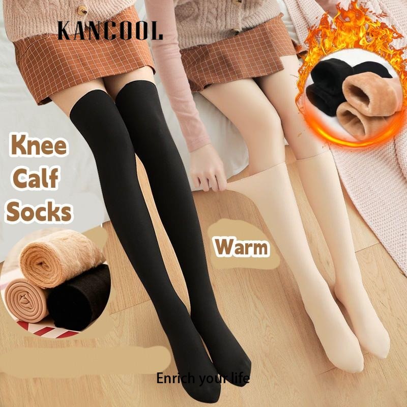 KANCOOL Tất Vớ Cao Cổ Loại Dày Ấm Vớ Len Dày Giữ Ấm Thời Trang Cho Nữ
