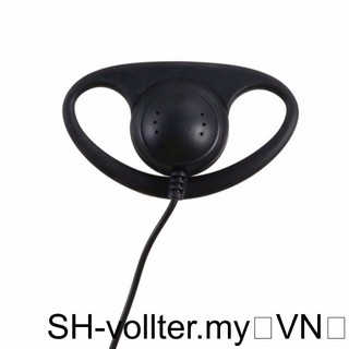 1 / 2 3.5mm Hình Chữ D Cao Su Walkie Talkie Tai Nghe Nhạc Tai Nghe Acoustic Tai Nghe Tai Nghe Dụng Cụ Tai Nghe Cho Đài Phát Thanh Hai Chiều MP3