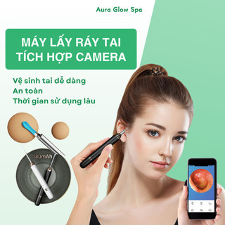  Máy lấy ráy tai camera không dây điều khiển qua app trên điện thoại CSSD22 Auraglowspa 