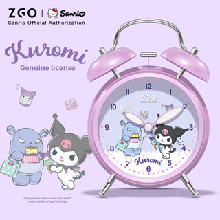 Zgo x Sanrio Kuromi Đồng hồ báo thức cho trẻ em Đầu giường Chuông báo thức phát sáng Học sinh Đánh thức Miracle 097
