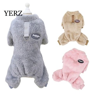  Bộ áo liền quần cho chó YZ Áo ngủ Bộ đồ ngủ chó con dễ thương Áo khoác quần áo Chui đầu mềm mại Mùa đông Trang phục thú cưng Poodle 