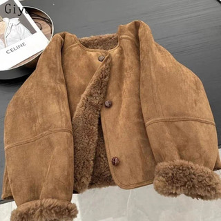 Giyu áo khoác nữ áo khoác bomber Thông thường Durable High-quality Chất lượng cao WFS24B162O 47Z241120