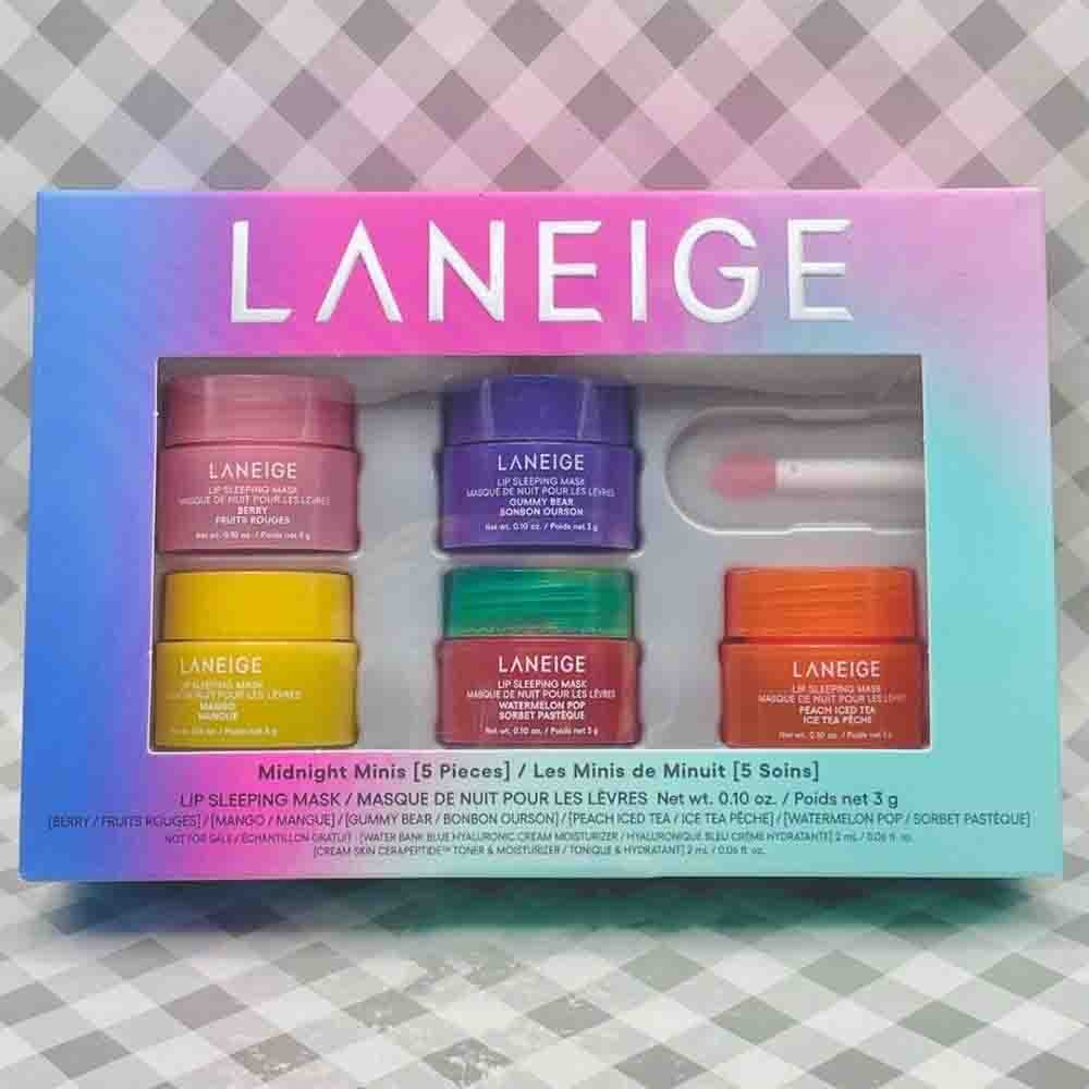 Laneige Minis Lip Watermelon Pop Lip Sleeping Mask Overnight Lip Sleeping Mask Moisturize Plump