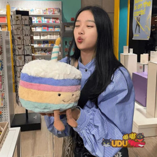 🎂Hàng tồn kho🎂Jellycat 彩虹蛋糕公仔💓 Thú Nhồi Bông Hình Bánh Kem Sinh Nhật Màu Cầu Vồng Vui Nhộn