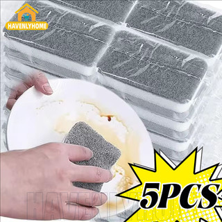 [Trang chủ] Gói 5 miếng bọt biển làm sạch hai mặt - Tấm cọ rửa tạo bọt nhanh cho dụng cụ nhà bếp / Nội thất ô tô, miếng bọt biển chà sàn chống biến dạng bền bỉ