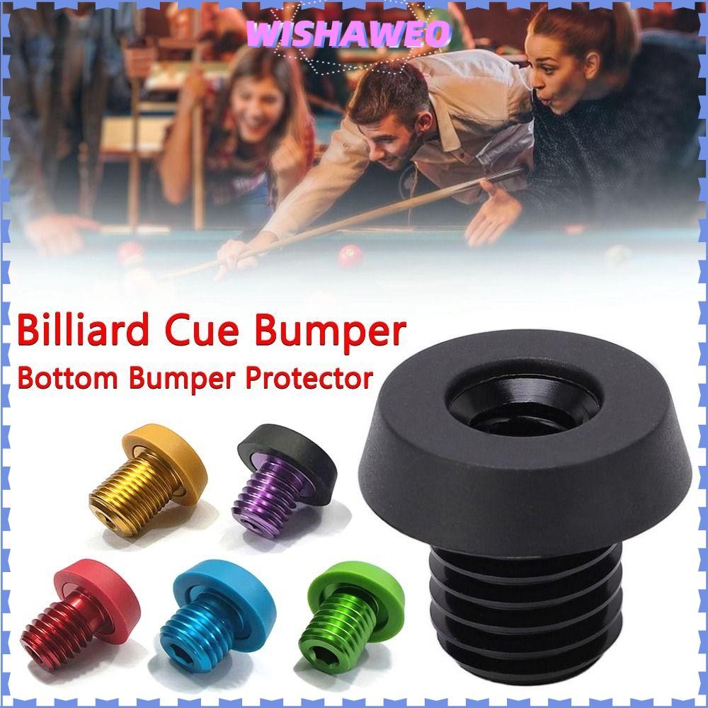 Wishaweo 1 Cái Bida Cue Cản, Bida Nối Dài Phụ Kiện Khối Mông Lưng Cắm Vít, Bể Bơi Cue Cao Su Đáy Bao Bảo Vệ Cản Dưới Cho MEZZ / Universal / HOW / PERI