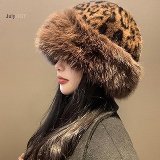  Julyhot Mùa Thu Đông Nữ Thời Trang Lông Mũ Lông Thú Mũ Lông Thú Mũ Mông Cổ Không Vành Sang Trọng Lông Tơ Trượt Tuyết Cưỡi Mũ Ấm Áp Massivedeals 