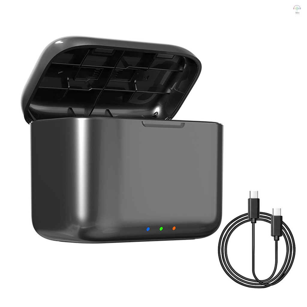 Amagicsn AD13 Bộ sạc pin 2 khe cắm di động PD3.0 / PD2.0 Hộp sạc nhanh Hộp sạc pin có khe lưu trữ th