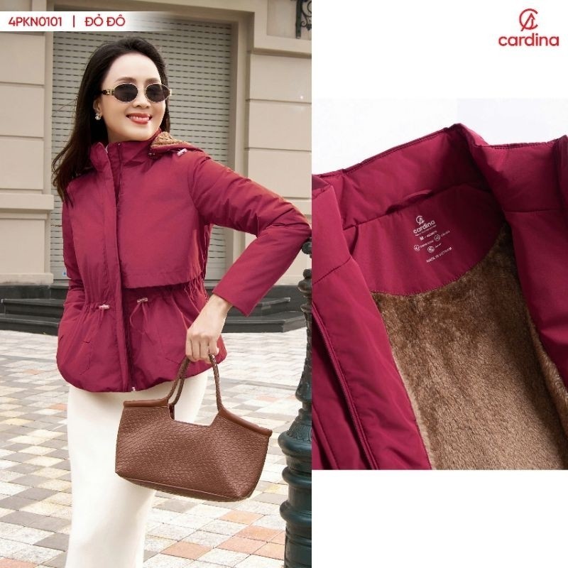 4PNK01 Áo Parka Ngắn Catchy CARDINA Cao Cấp