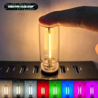  Đèn ngủ LED điều khiển bằng cảm ứng USB đèn không khí bóng đèn Edison đèn sợi LED trang trí phòng ngủ DIY 