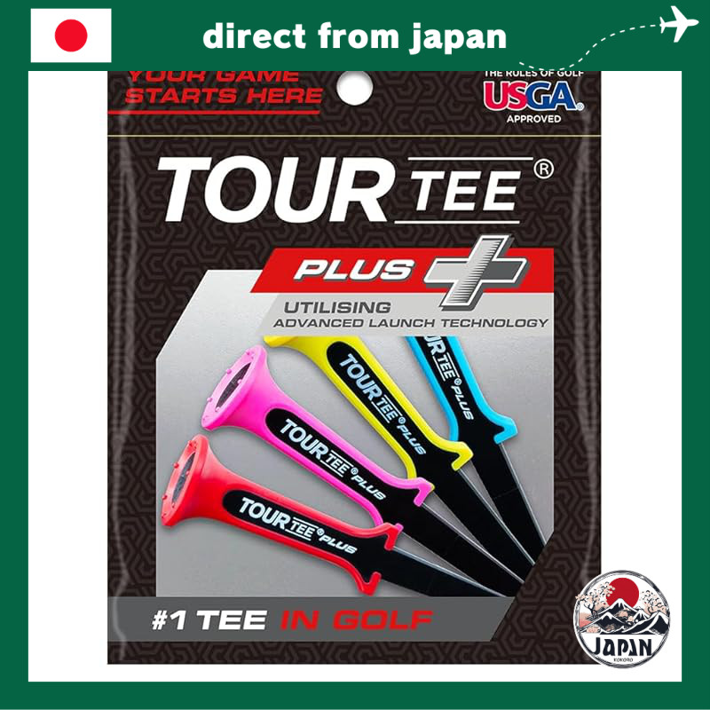 Tour Tee Plus – Bộ Tee Golf Chính Hãng (Đỏ, Hồng, Vàng, Xanh) – Tee Dài Từ Nhựa Tái Chế