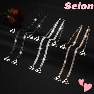 Dây đeo áo ngực đính đá SEION Váy thanh lịch vai gợi cảm
