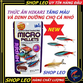 Thức ăn Hikari Tropical Micro Pellets dành cho cá thủy sinh nhỏ- cám hikari tăng màu cho cá nhỏ-cá nhiệt đới - shopleo