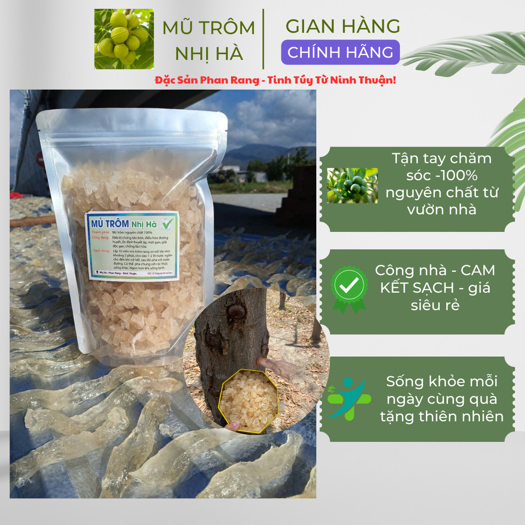  Mủ Trôm 500g Phan Rang Nguyên Chất Loại 1 – Ninh Thuận 500g Mủ Trôm Núi Vàng Sạch Tự Nhiên 100% 