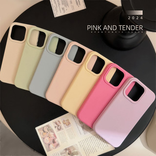  Ốp Điện Thoại Silicon Lỏng Màu INS Thời Trang Cho iPhone 17 16 15 14 11 12 13 Pro Max 14 15 16 Plus Ốp Lưng Chống Trơn Trượt Chống Sốc Da Cảm Giác Bảo Vệ Vỏ Mềm 