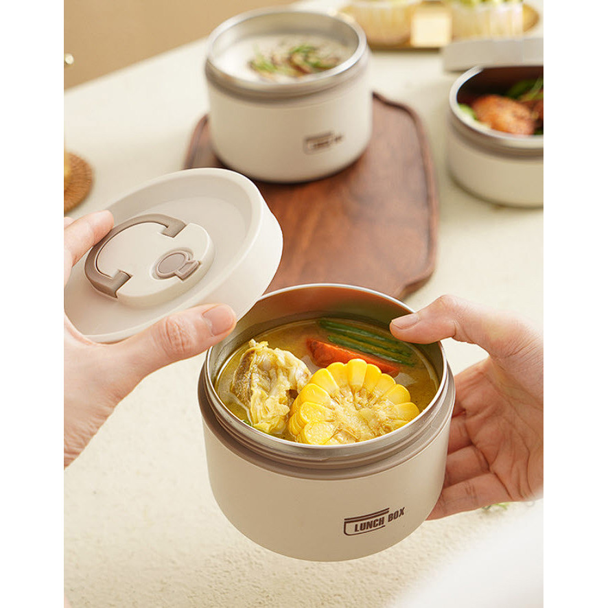 Hộp cơm giữ nhiệt LUNCH BOX, TẶNG kèm đũa thìa