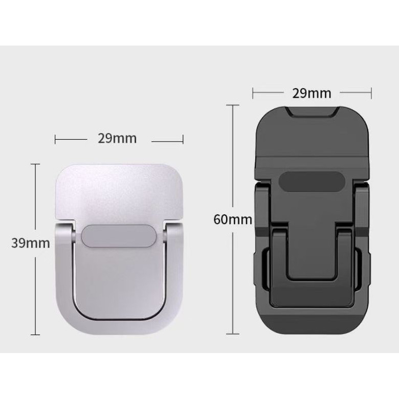 2 Giá đỡ máy tính xách tay Mini Giá đỡ kim loại di động có thể gập lại Nvisible Laptop Riser cho Macbook Notebook Stand Giá đỡ làm mát MỚI