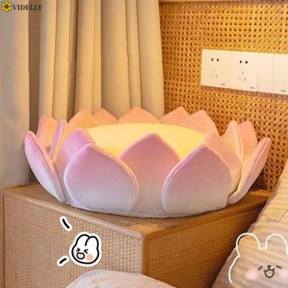 Đệm Lót Ghế Sofa Vải Bông Mềm Mại Hình Hoa Sen May Mắn