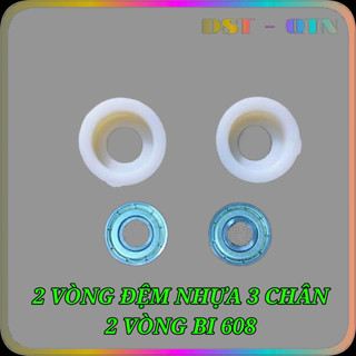 combo 2 vòng bi 608 và 2 sơ mi nhựa chịu nhiệt cao - mẫu đa năng