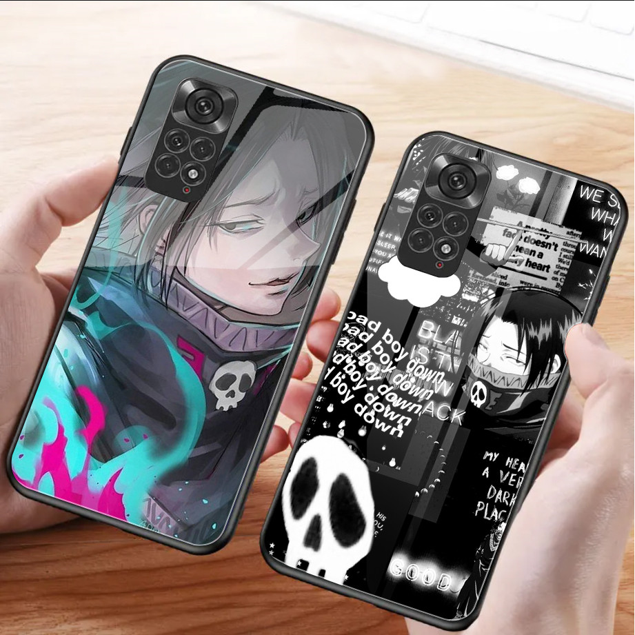 Ốp điện thoại thủy tinh Feitan Hunter X Hunter HxH cho Xiaomi Redmi Note 13 pro plus 12 4G 11 10 5G 