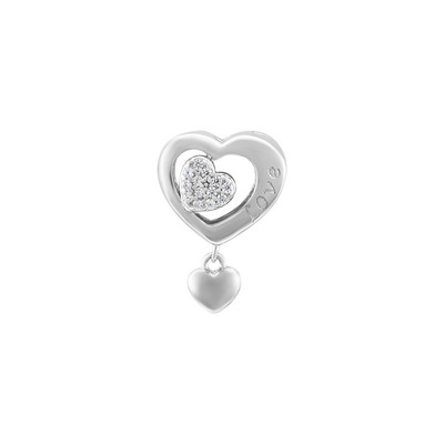 Hạt Charm Bạc đính đá PNJSilver XMXMW060470